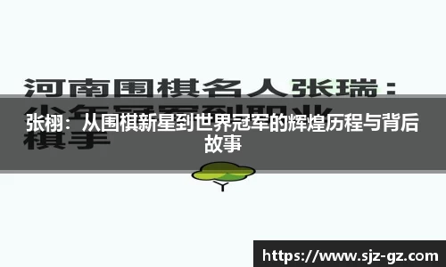张栩：从围棋新星到世界冠军的辉煌历程与背后故事